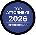Austin Monthly Top Attorneys 2026 badge